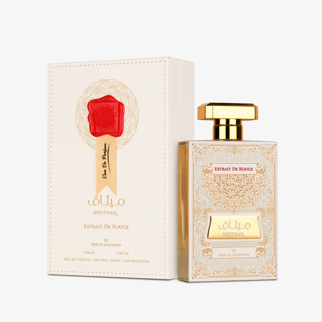 Meethaq Extrait De Rouge Eau de Parfum de Ard Al Zaafaran 100ml